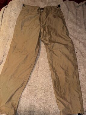 Drake Clothing Company Men’s Khaki Fleece-Lined Cargo Outdoor Pants Size M